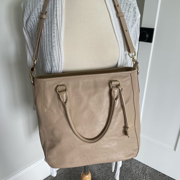 Brahmin Tan Leather Satchel Shoulder Bag - Excellent Condition. - Picture 1 of 15